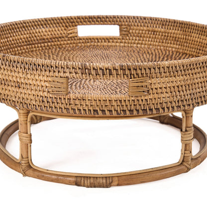 Rattan dienblad Rise natuurlijk bruin - 50 cm