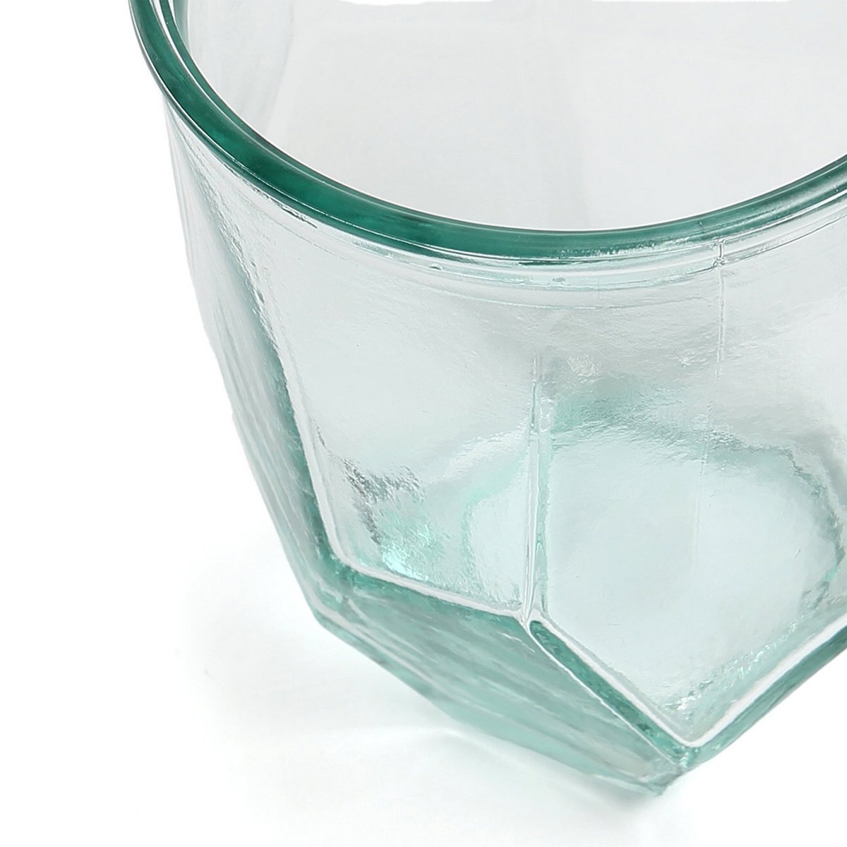 Glazen Origamiglas blauw
