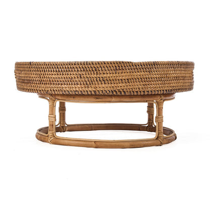 Rattan dienblad Rise natuurlijk bruin - 50 cm