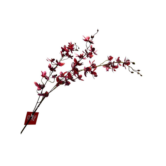 Zijden kunstbloem Phalaenopsis rood - 100 cm