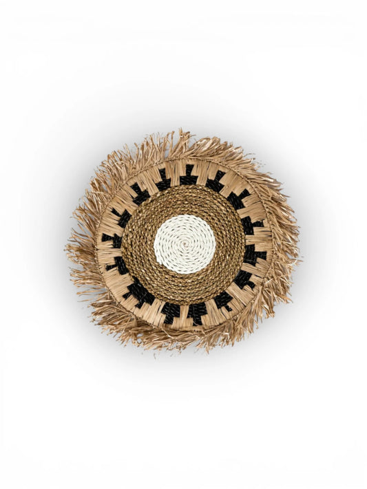 Placemat Pagu Raffia Franjes - 45 cm (Set)