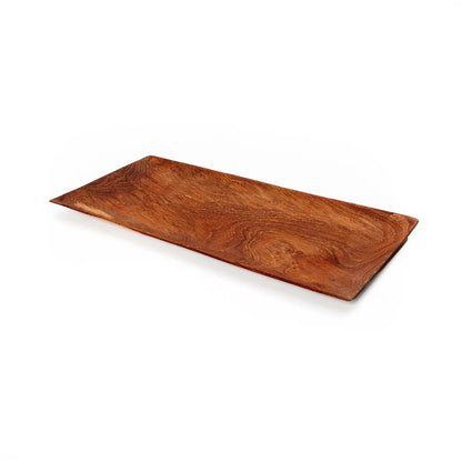 Teakhouten sushi bord The teak root sushi plate - 31 cm