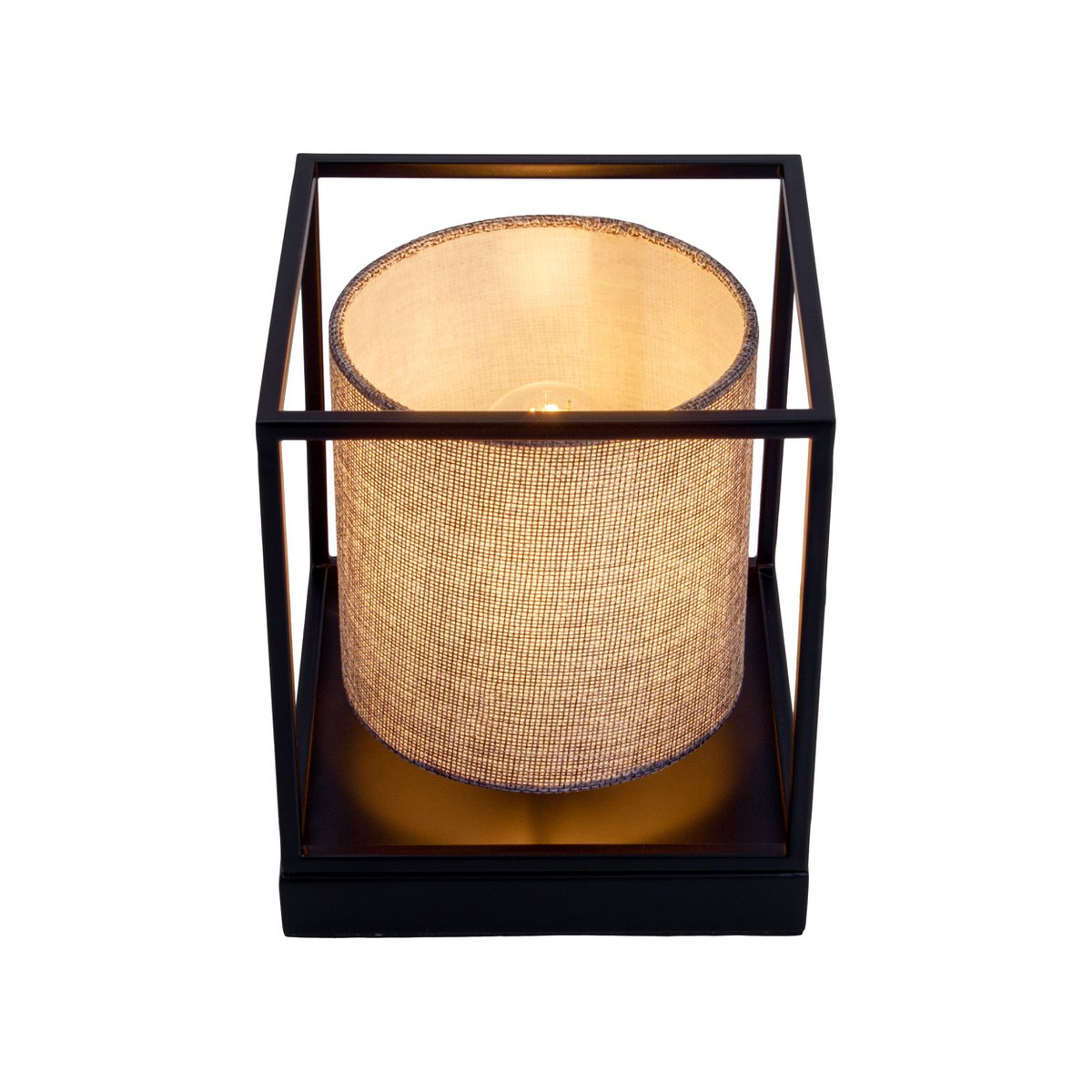 Tafellamp Beta Grijs Metaal/Textiel (E14)