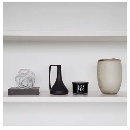 Geknoopte glazen sculptuur M transparant - 15 cm