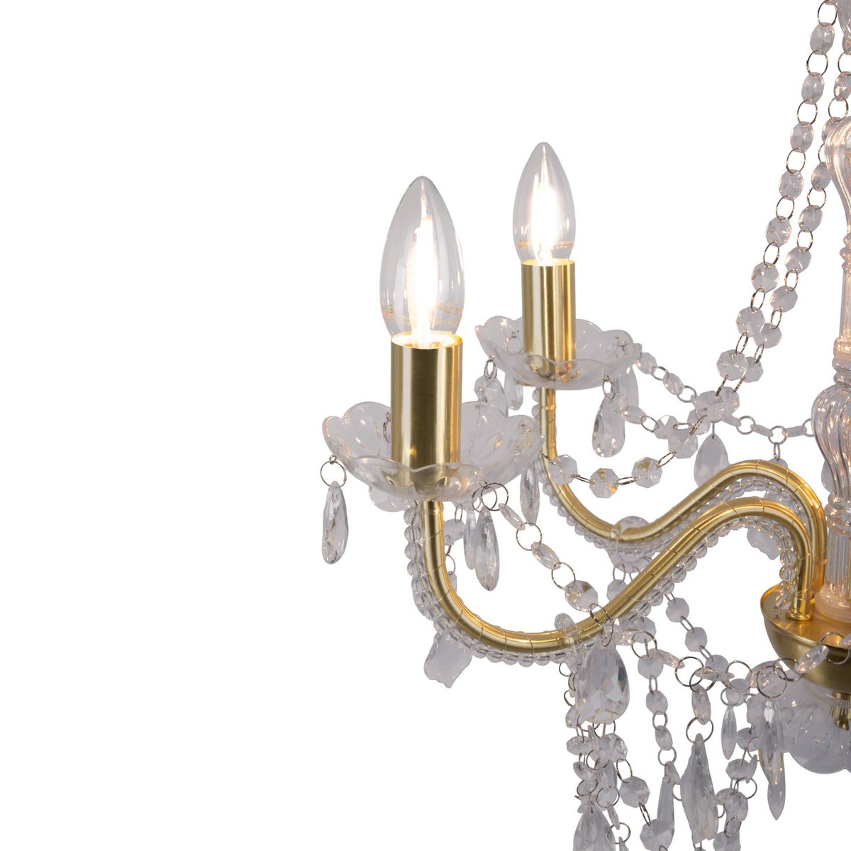 Kroonluchter Cecilia 5-Lichts Goud - Ø 52 cm (E14)