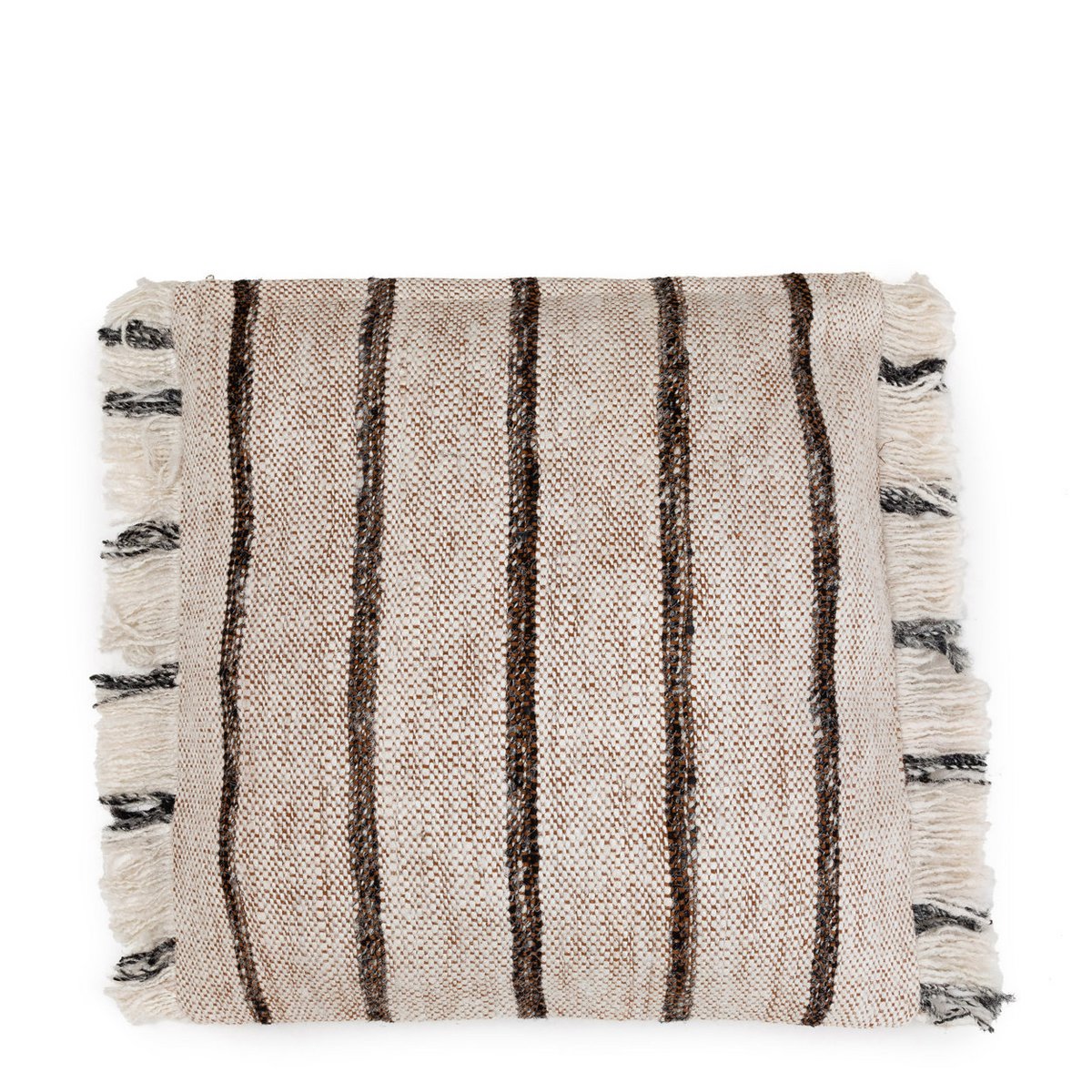 Katoenen kussenhoes Oh my gee boheems wit - 60 cm