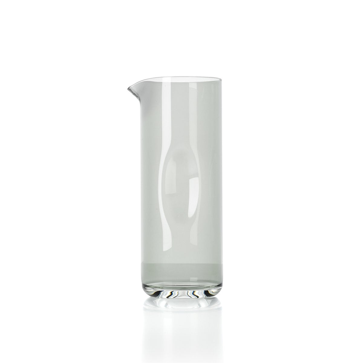Glazen karaf Grip-werper rokerig grijs