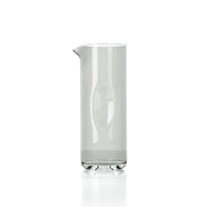 Glazen karaf Grip-werper rokerig grijs