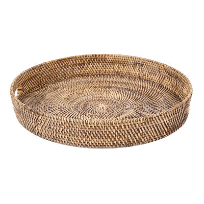 Rotan dienblad Carry-all natuurlijk bruin - L