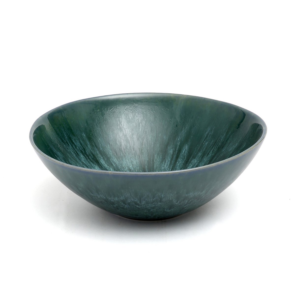 Glazen serveerschaal Aqua groen