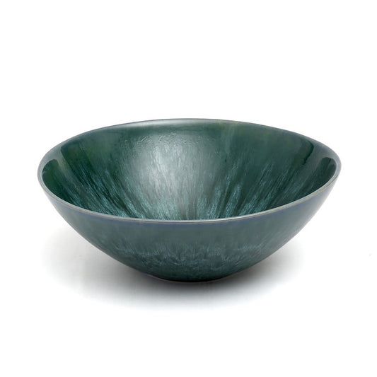 Glazen serveerschaal Aqua groen