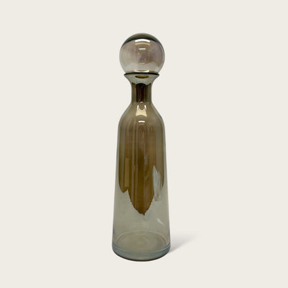 Glazen fles amberkleurig (Set van 3)