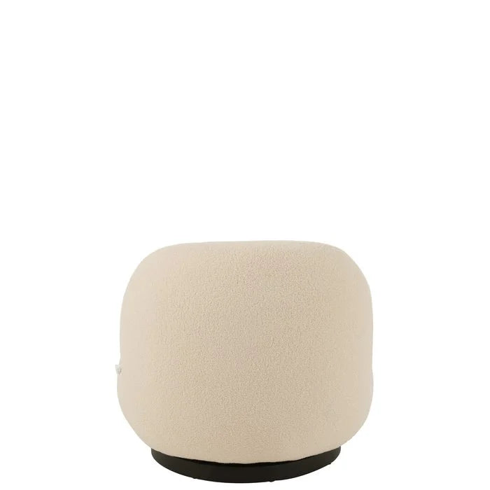 Draaifauteuil Teddy Crème