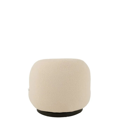 Draaifauteuil Teddy Crème