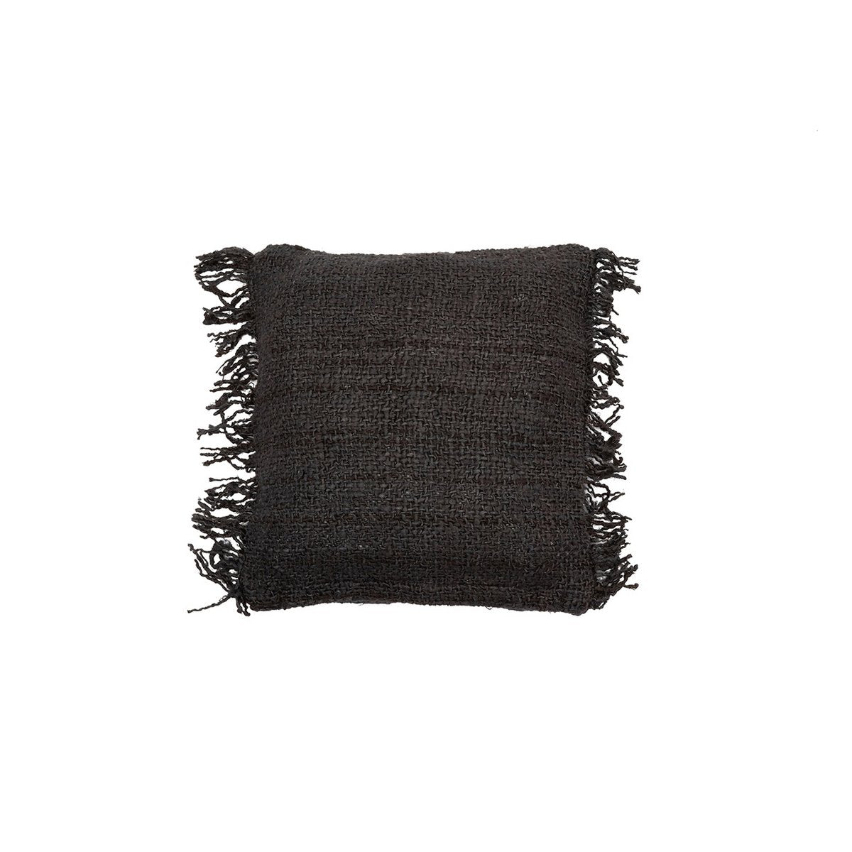 Katoenen kussenhoes Oh my gee zwart marine - 40 cm