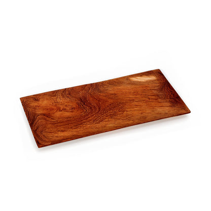 Teakhouten sushi bord The teak root sushi plate - 31 cm