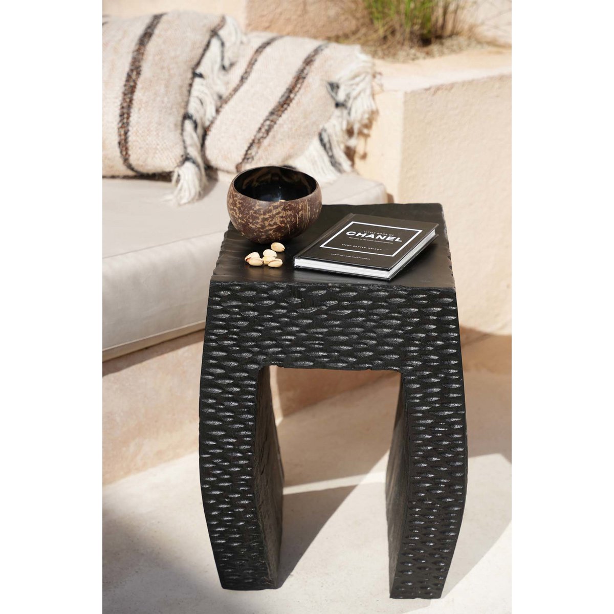 Suarhouten kruk Montano zwart