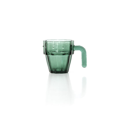 Glazen drinkglas Stack-a-Cactus groen (Set van 4)