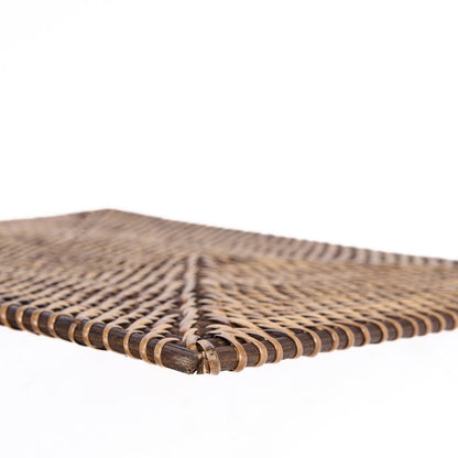 Rotan placemat Koloniale natuurlijk bruin - 30x40 cm