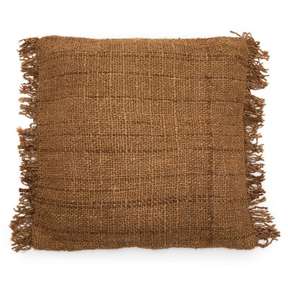 Katoenen kussenhoes bruin - 60 cm