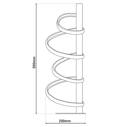 LED Tafellamp Belleza Zwart/Goud - 50 cm