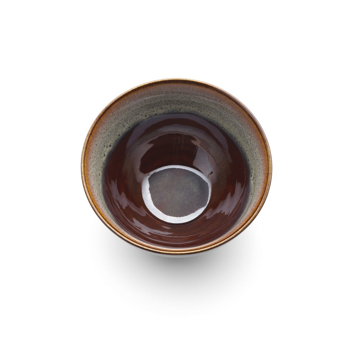 Keramische kom Smoked horizon bowl bruin grijs