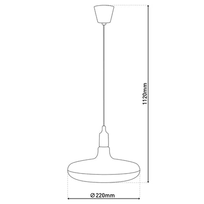 Hanglamp UFO LED Wit (E27)