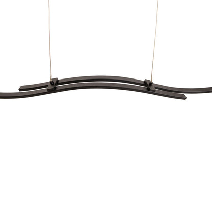 LED Hanglamp Onda Zwart - 96 cm