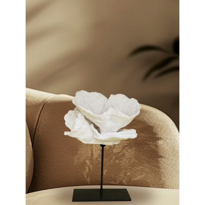 Koraal decoratie Koraal bloem wit