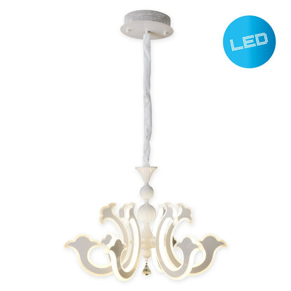 LED Kroonluchter Ludwig Wit - Ø 66 cm