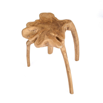 Teakhouten bijzettafel Rooty naturel