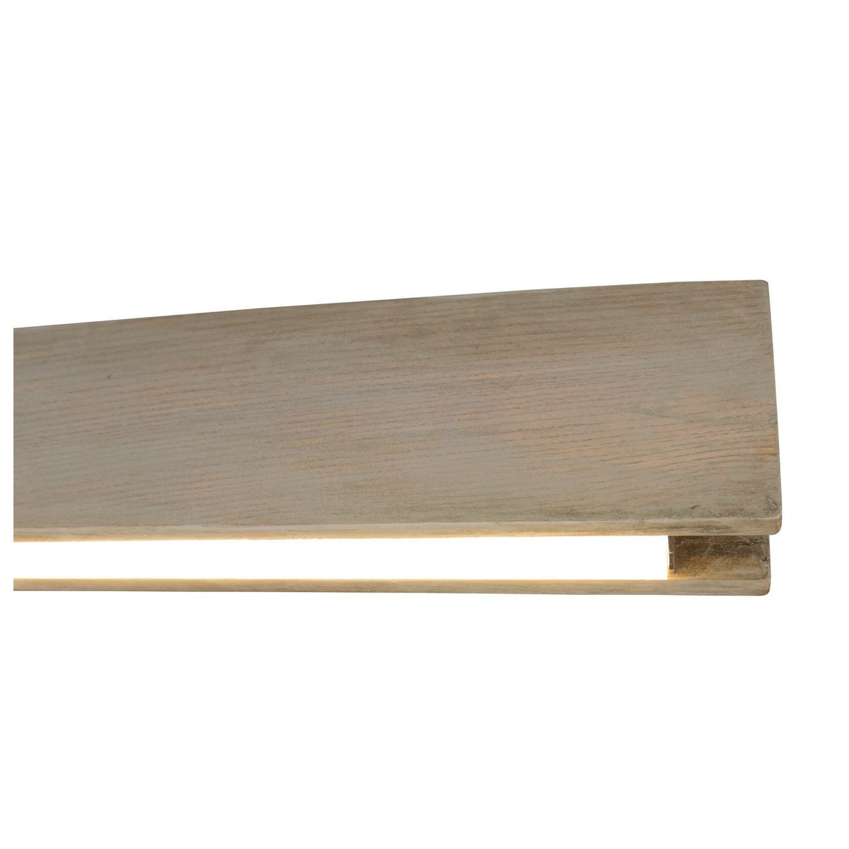 LED Plafondlamp Recht Hout/Metaal - 97,5 cm