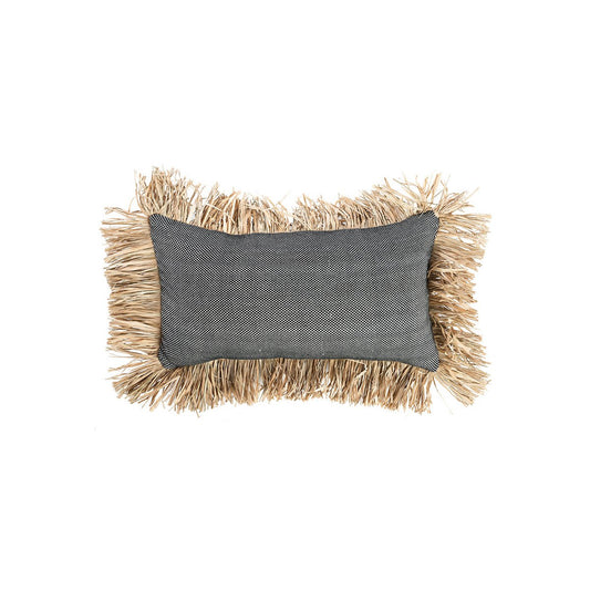 Katoenen kussenhoes Bonita naturel/zwart - 30x50