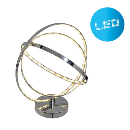 LED Tafellamp Chroom - 39 cm