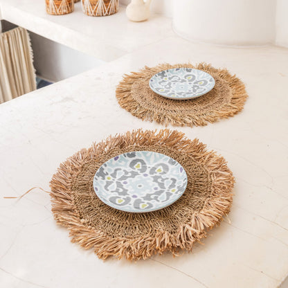 Placemat Waisai Raffia Rond - 45 cm (Set)