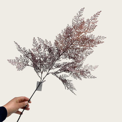 Zijden kunstbloem Perzische bladeren goud - 65 cm