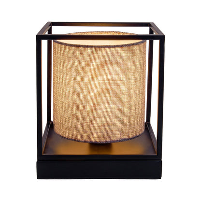 Tafellamp Beta Grijs Metaal/Textiel (E14)