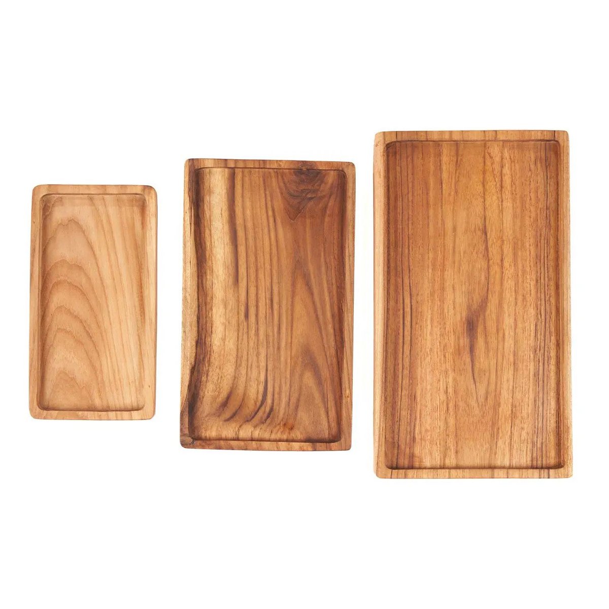 Houten dienblad Gormandize naturel - L