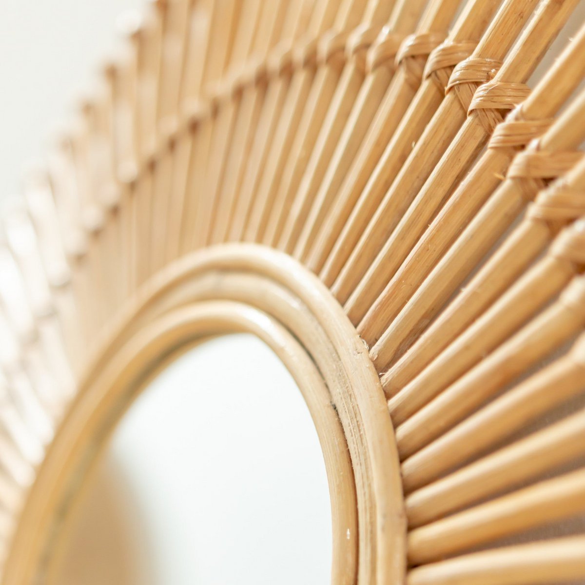 Wandspiegel Rotan Bumi - Ø 58 cm