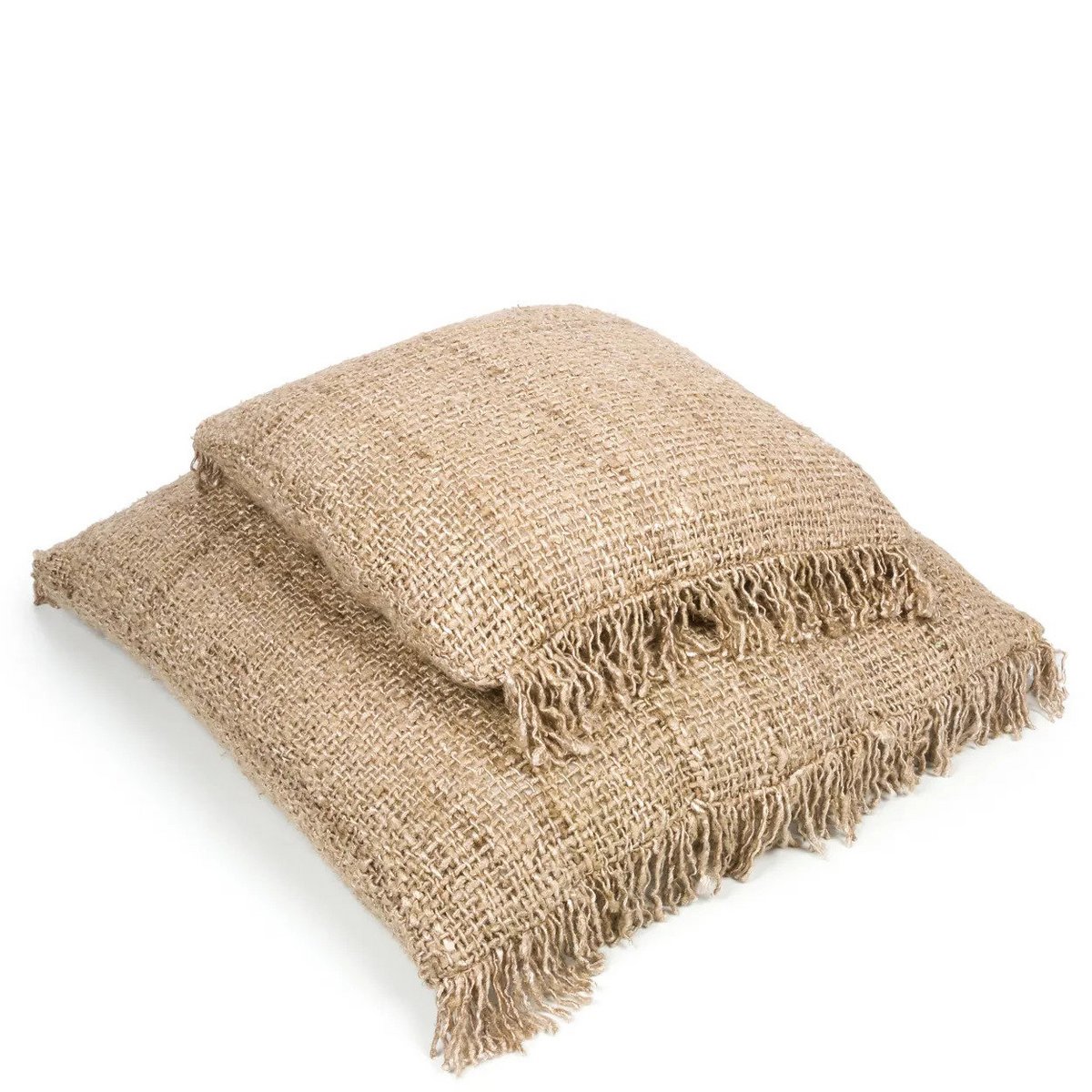 Katoenen kussenhoes Oh my gee beige