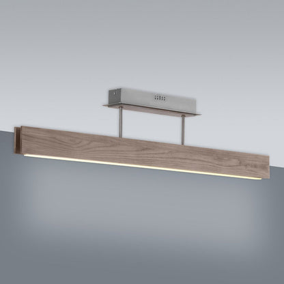 LED Plafondlamp Recht Hout/Metaal - 97,5 cm