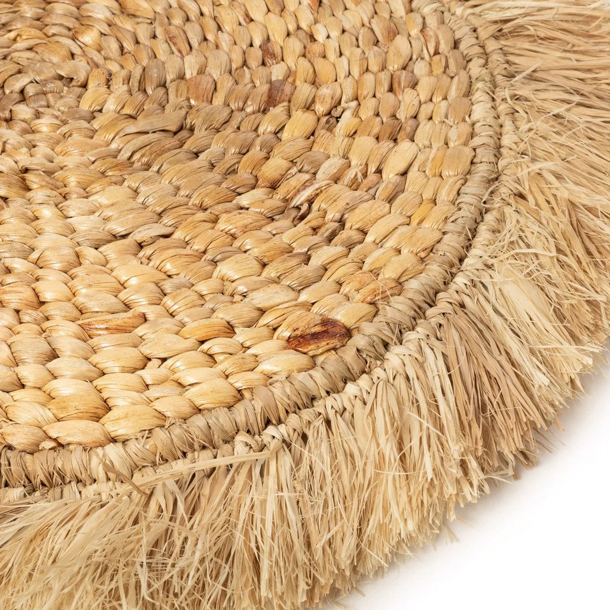 Placemat Waterhyacint raffia naturel - 45 cm
