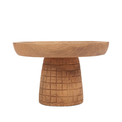 Rattan taartschotel Kotak-kotak naturel
