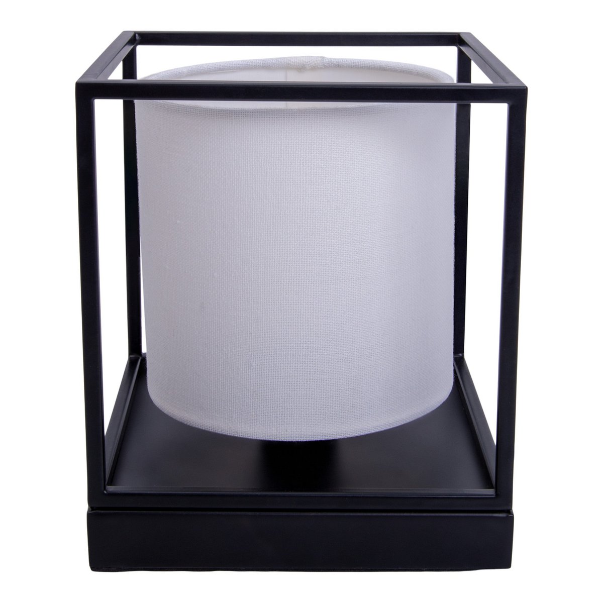 Tafellamp Beta Wit Metaal/Textiel - 15x17 cm (E14)