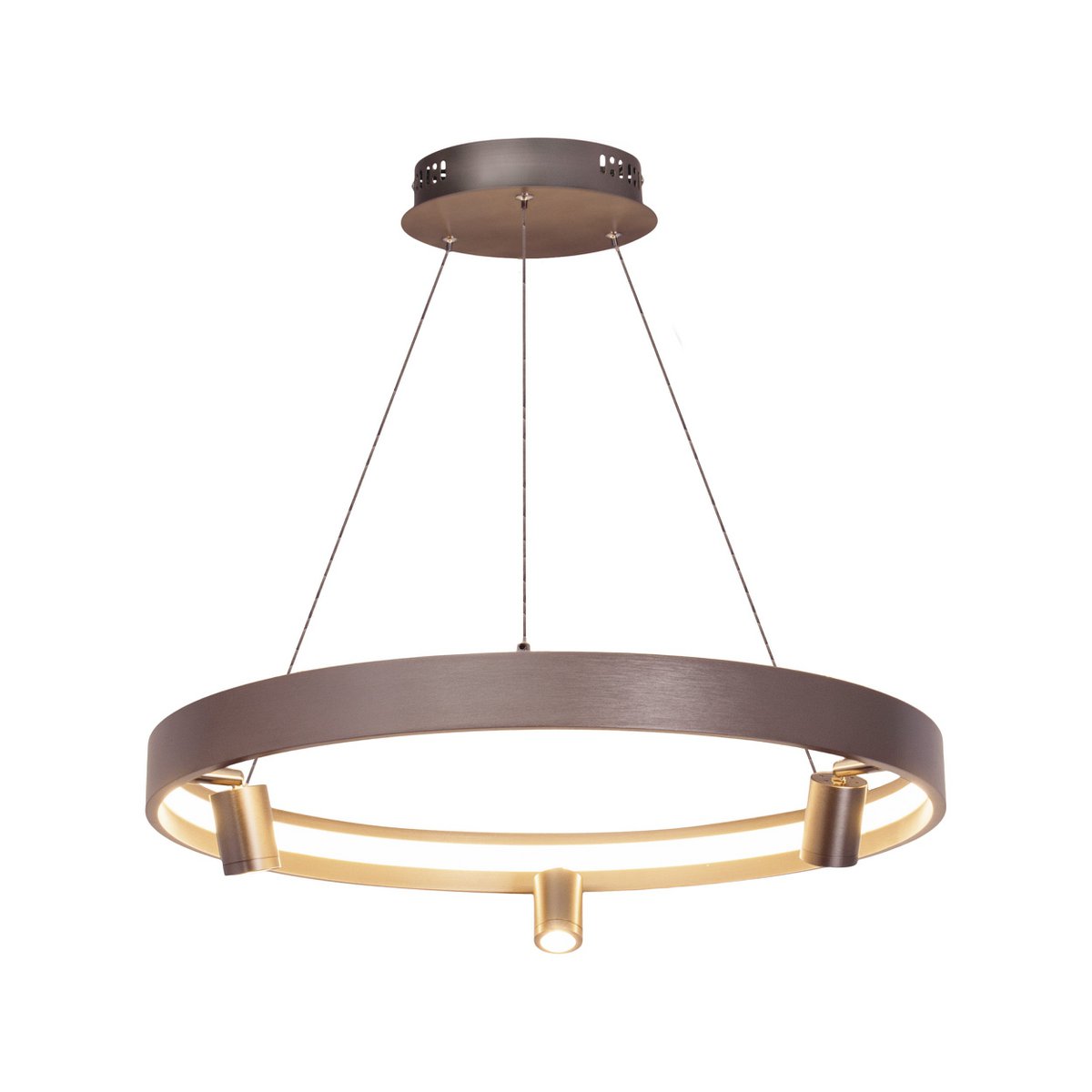 LED Hanglamp Tristan Staal - Ø 58 cm