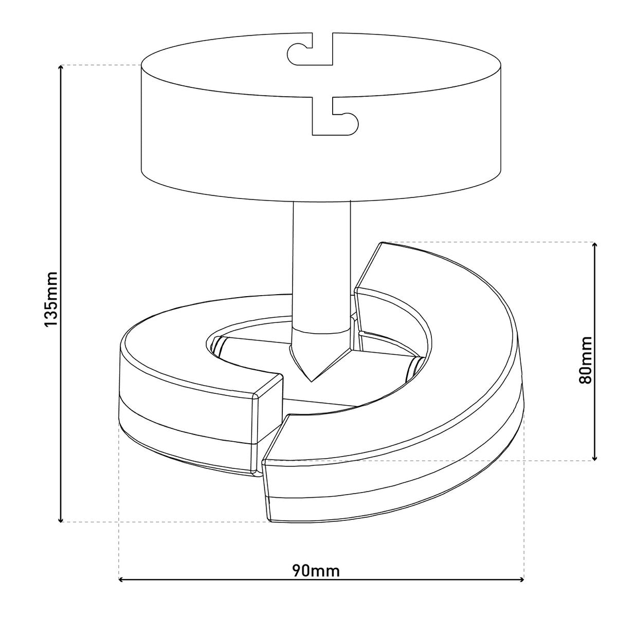 1 LED muur en plafondplek "Affi" - OutHome