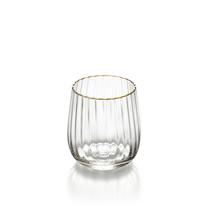Glazen tumbler Golden rim goud