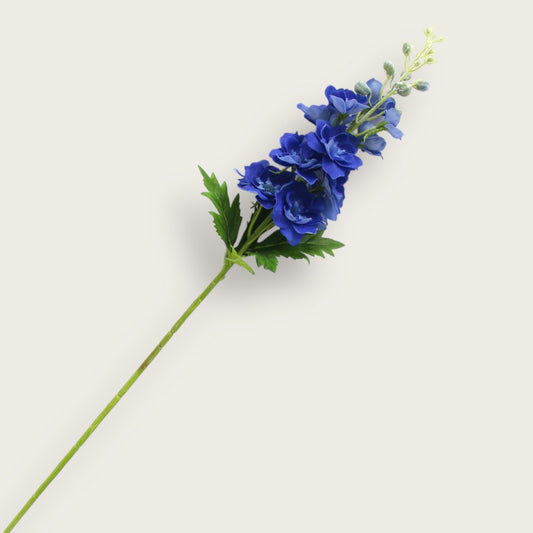 Zijden kunstbloem Ridderspoor blauw - 72 cm