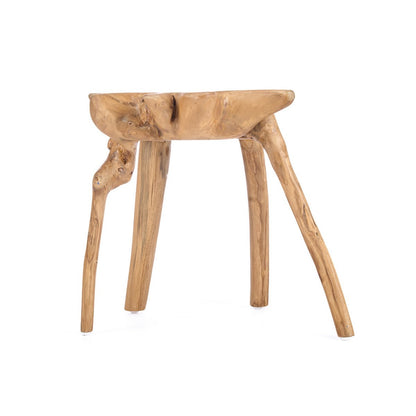 Teakhouten bijzettafel Rooty naturel