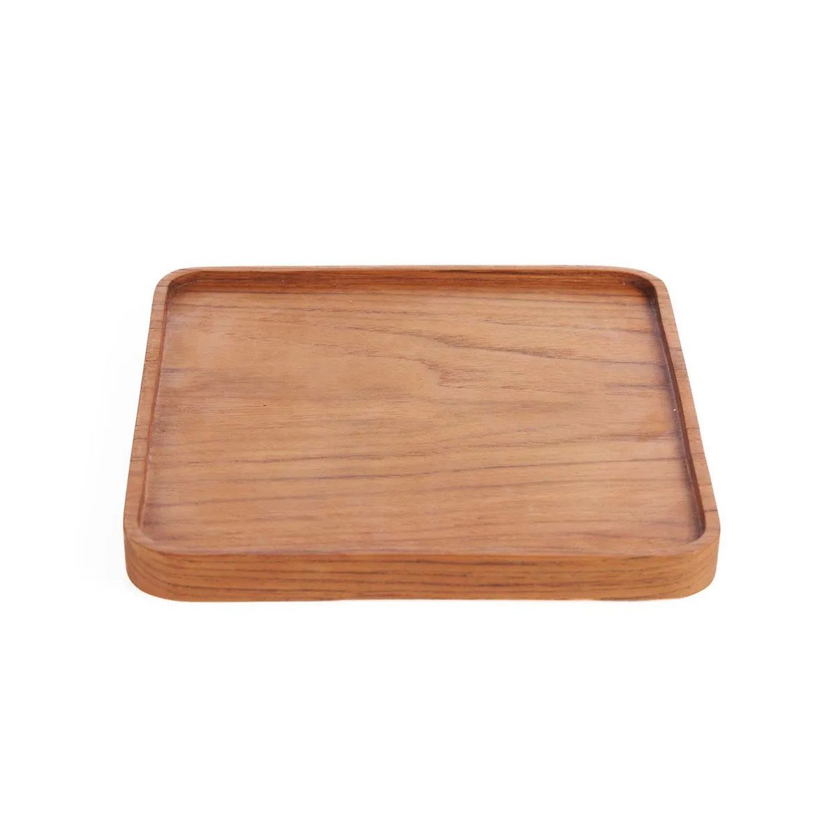 Teak vierkant bord Classic naturel - M